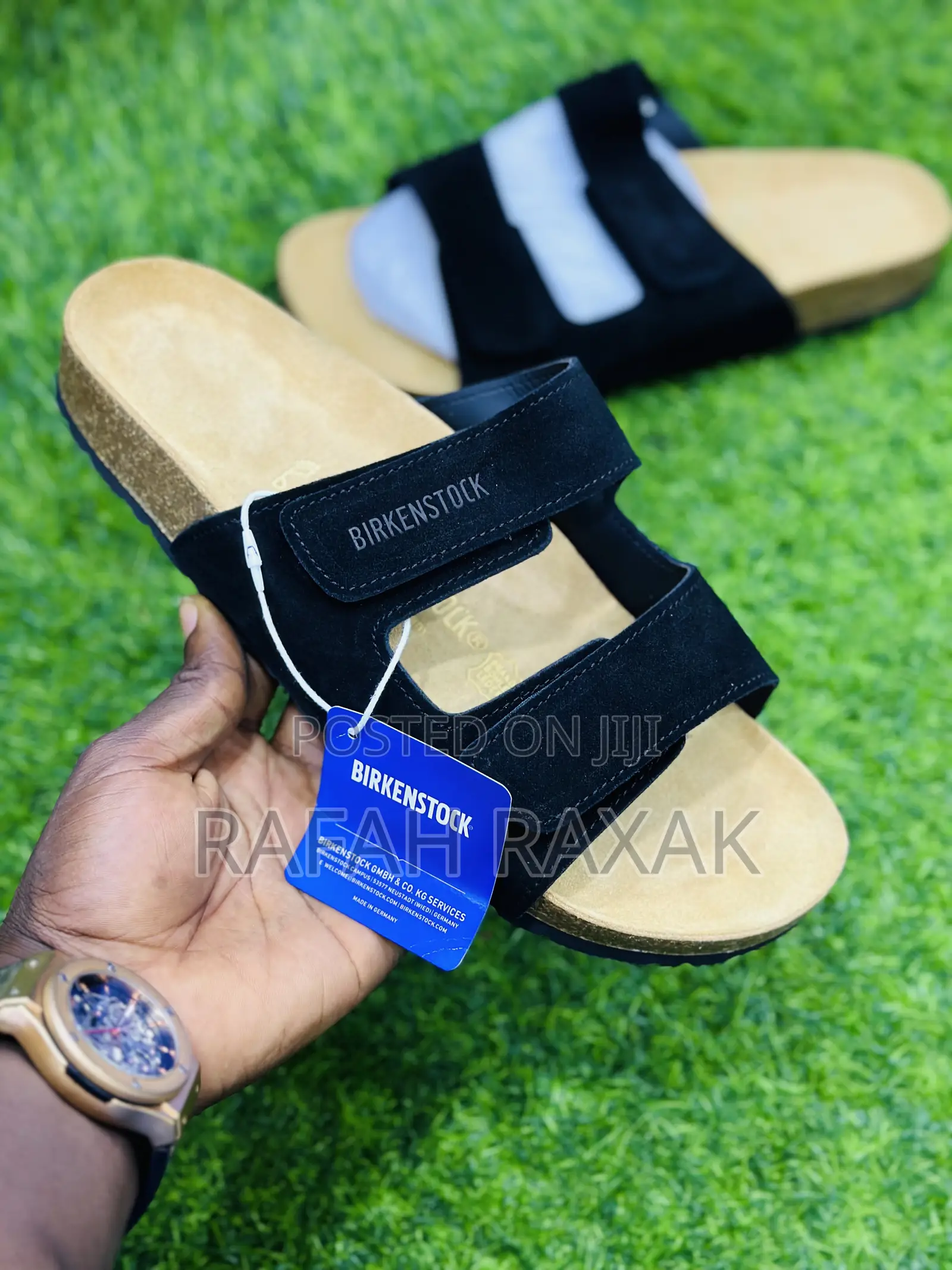 Original Classic Black Suede Leather Birkenstock Sandals