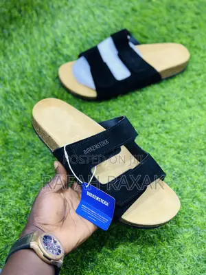 Original Classic Black Suede Leather Birkenstock Sandals