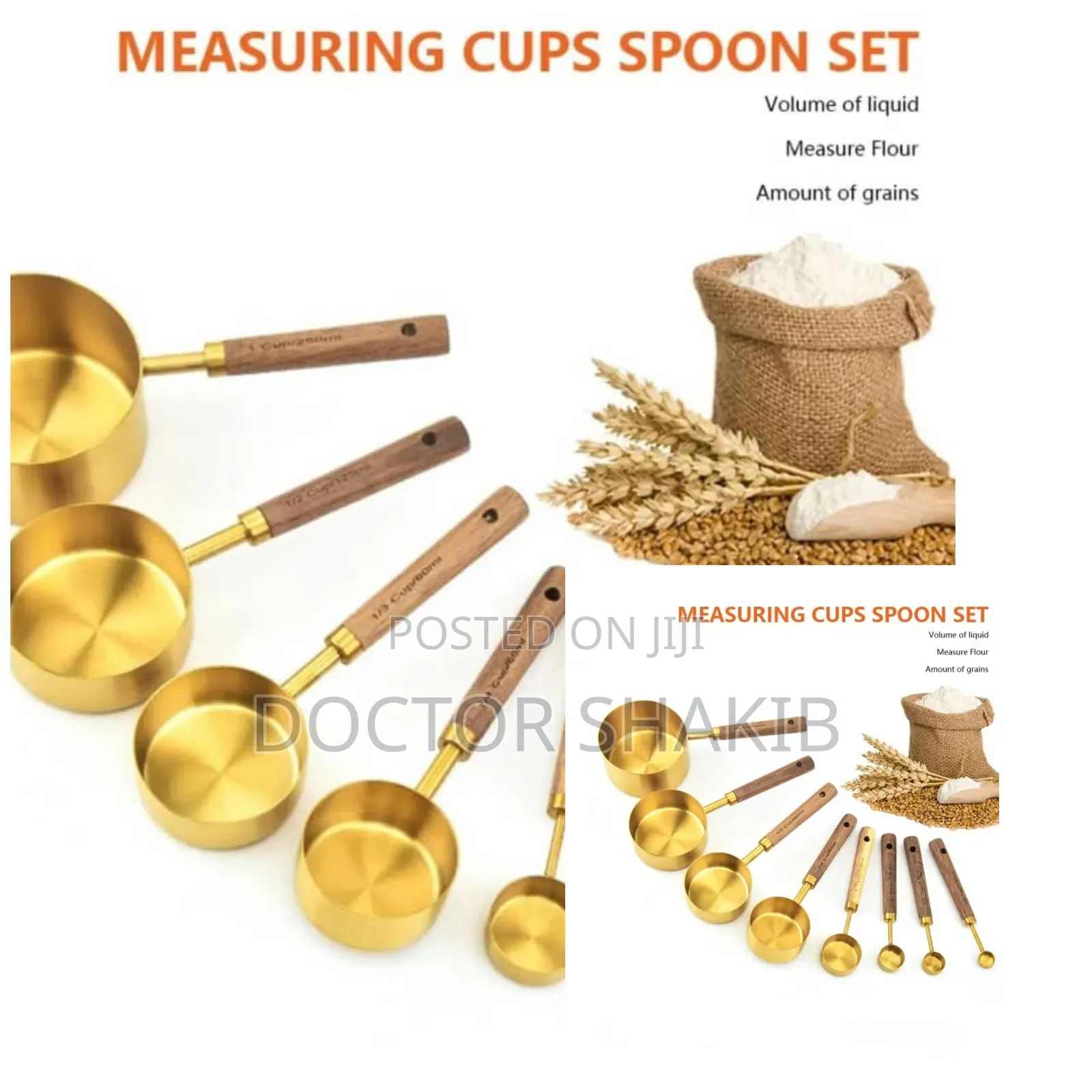 New Durable Heavy Duty Measuring Cups Spoon Set
