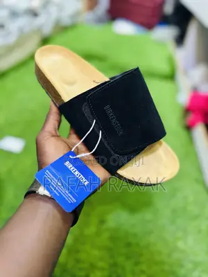 Original Men’S Black Suede Push in Birkenstock Sandals