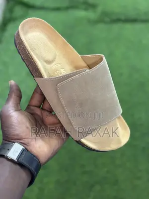 Original Khaki Suede Birkenstock Push in Sandals