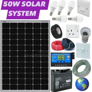 50W Solar Kit/ 6 Bulbs System