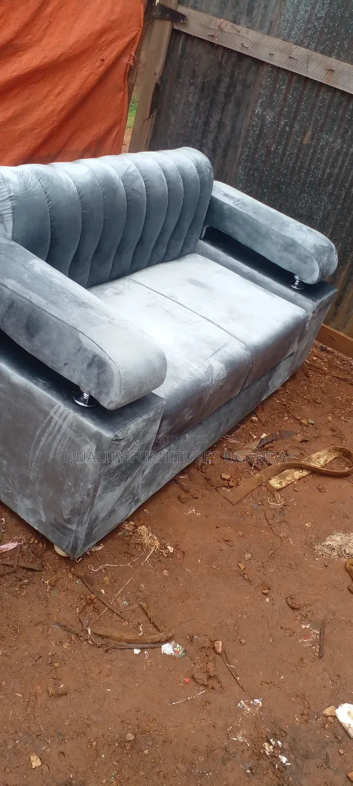 2 Seater Sofa Seat in Gray Colour on Order