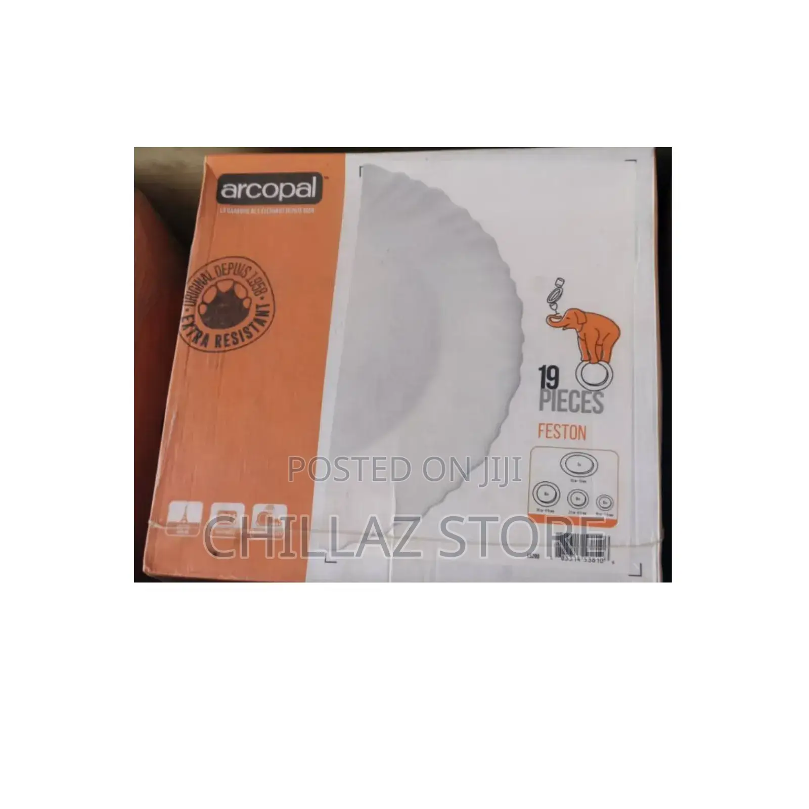19 PCS Arcopal Feston Dinner Set.