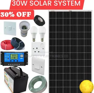 30W Solar Kit/ 17ah Battery Power