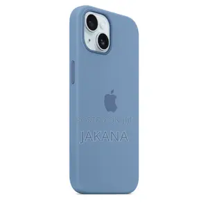 iPhone 13 Silicone Case With Magsafe Blue. Soft Touch Case