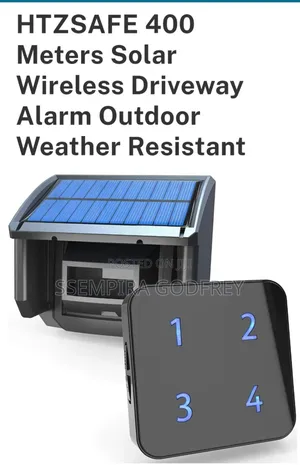 Motion Sensor Alarm With Solar Panel