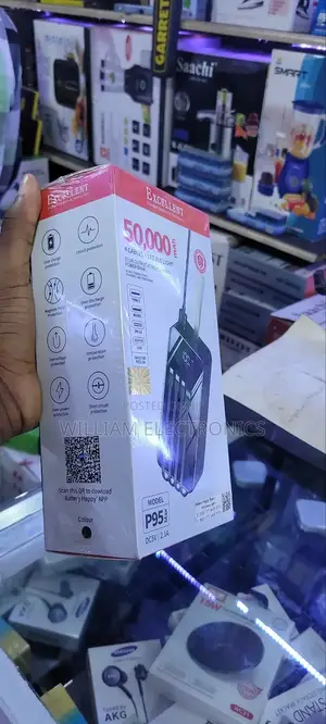 Excellent 50000mah Portable Power Bank With 4 Ports-Black