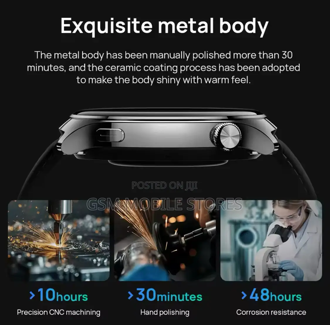 Mibro Lite3 Pro Smartwatch Metal Body Built-in GPS Bluetooth