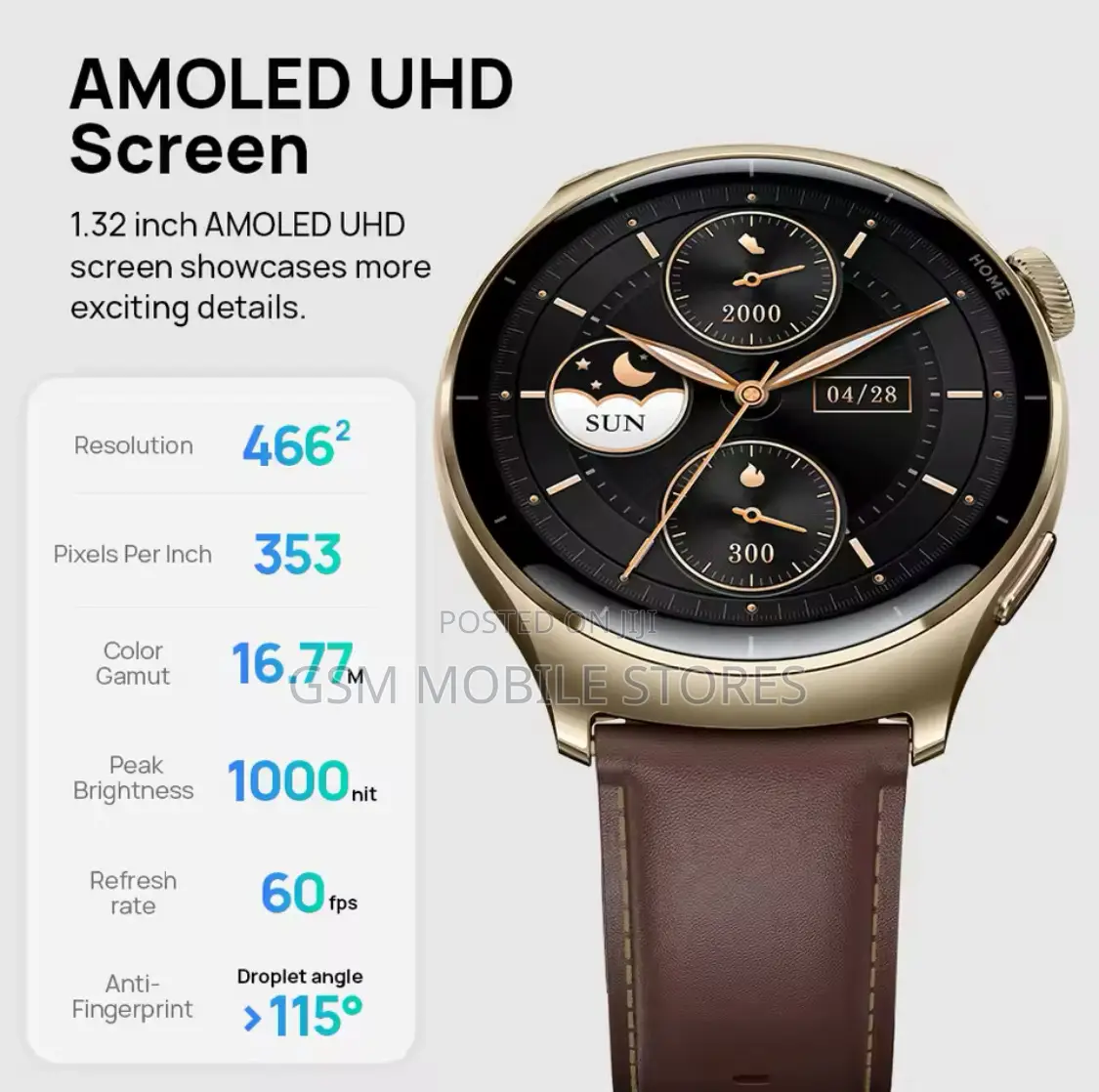 Mibro Lite3 Pro Smartwatch Metal Body Built-in GPS Bluetooth