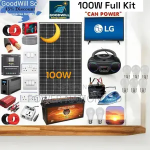 100W Solar Energy System Full Kit