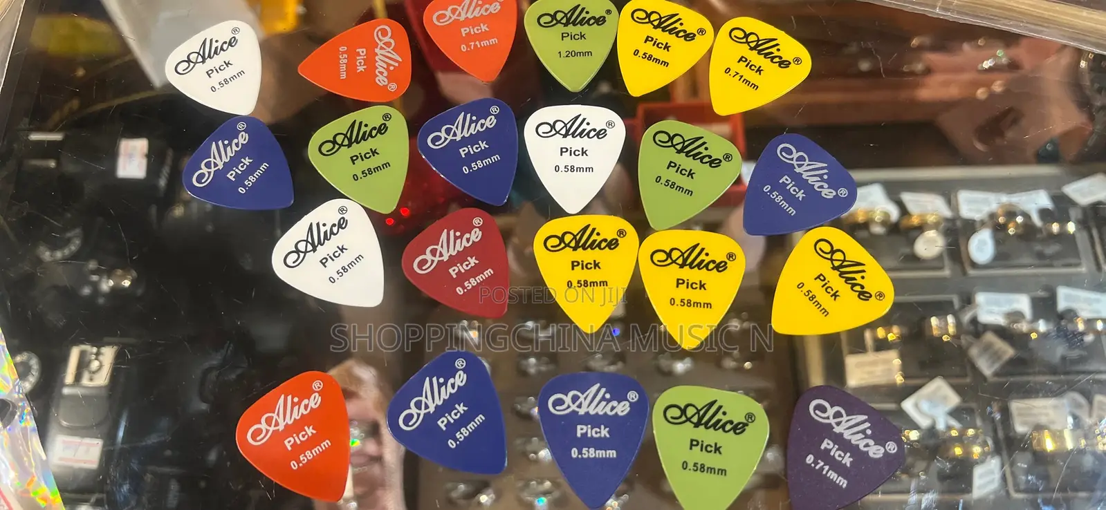 Guitar Pick Alice Plastic One Set 12 Pc Single