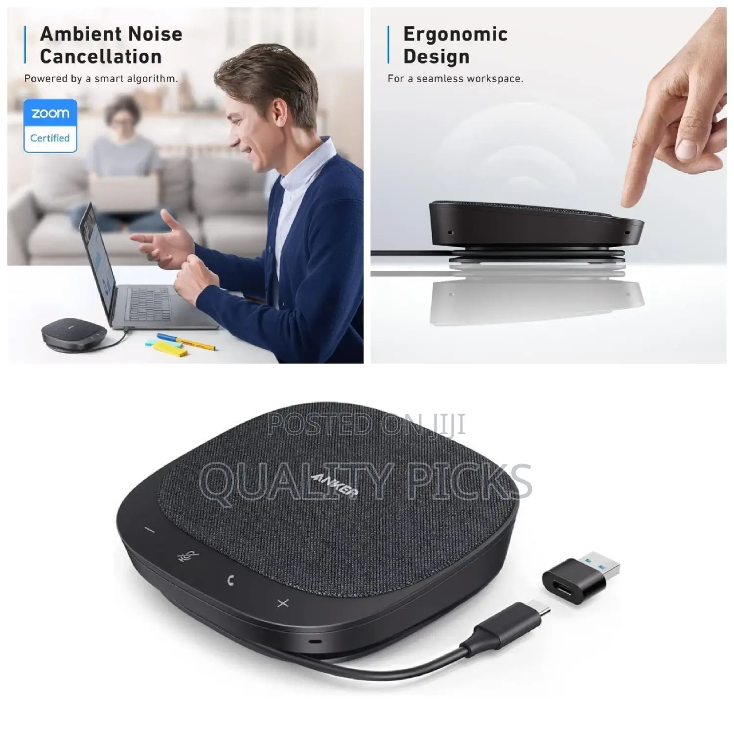Anker Powerconf S330 USB Speakerphone, Conference Microphone