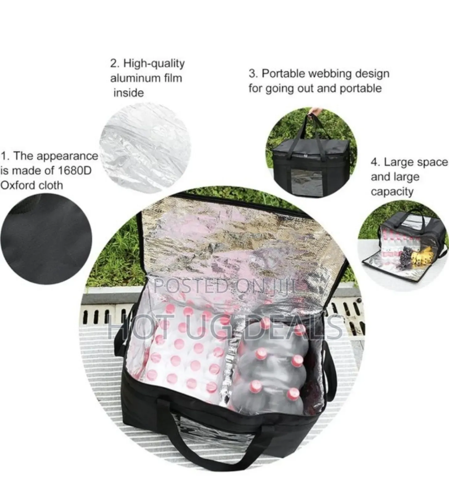 50 Litre Handbag Food Delivery Container With Zipper