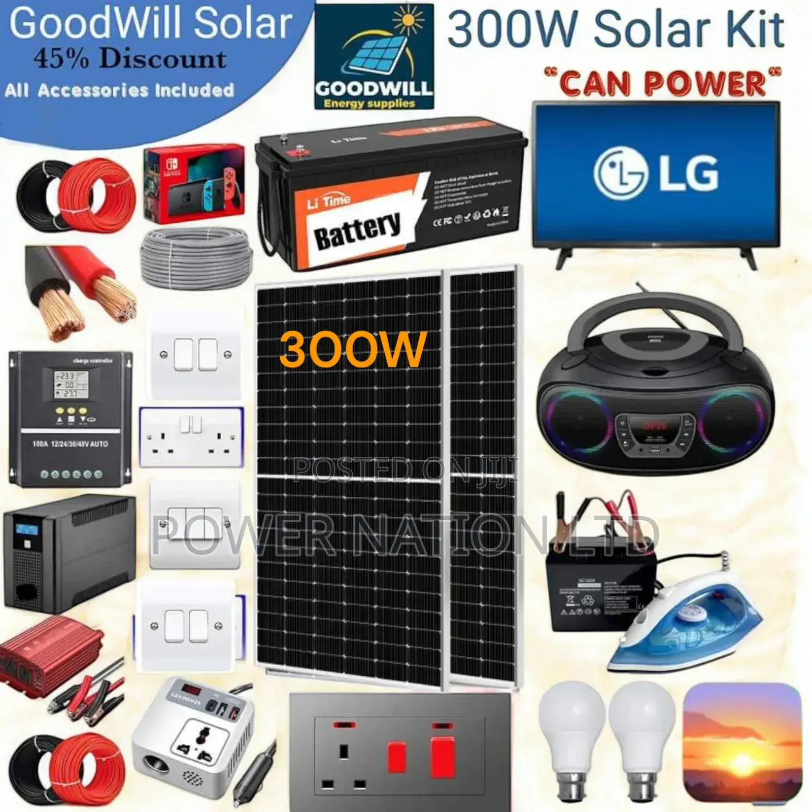 300w Solar Energy System Full Kit