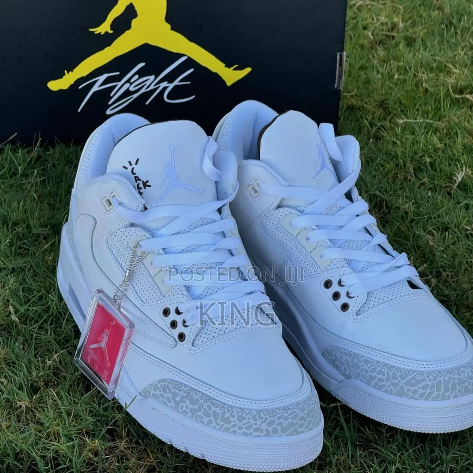 Factual Jordan 3 X Travis Scott. White