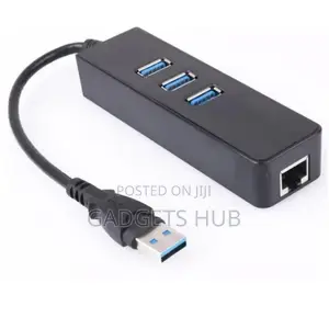 USB To Usb And Ethernet Hub 2.0 Speed