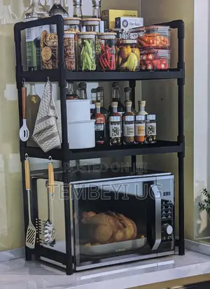 3 Tier Kitchen Microwave Storage Organizer Rack