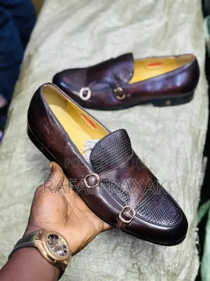 Original John Foster Gentle Leather Doublestrap Monk Shoes