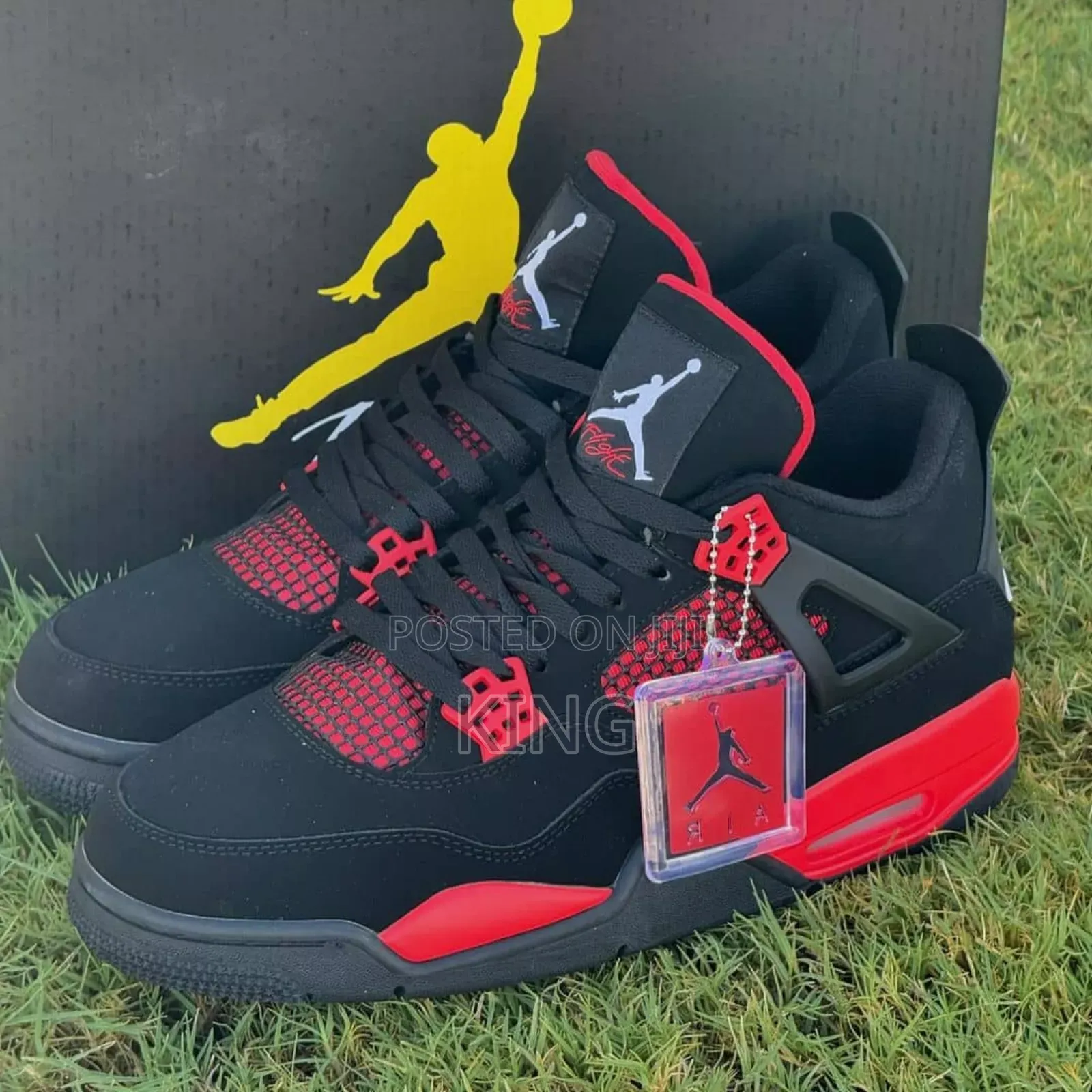 Factual Jordan 4 "Thunder Red"