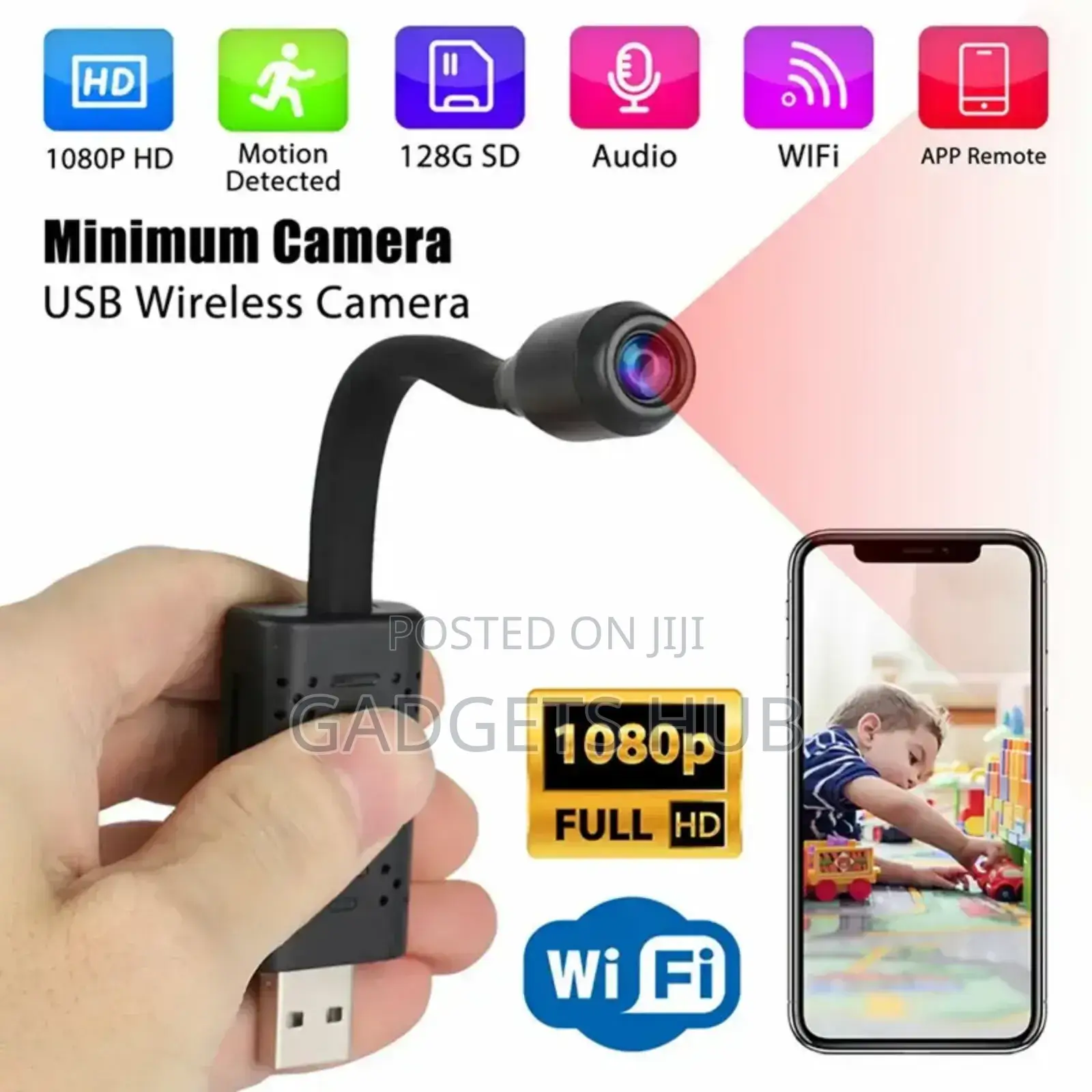 Mini Spy Camera USB IP Wireless