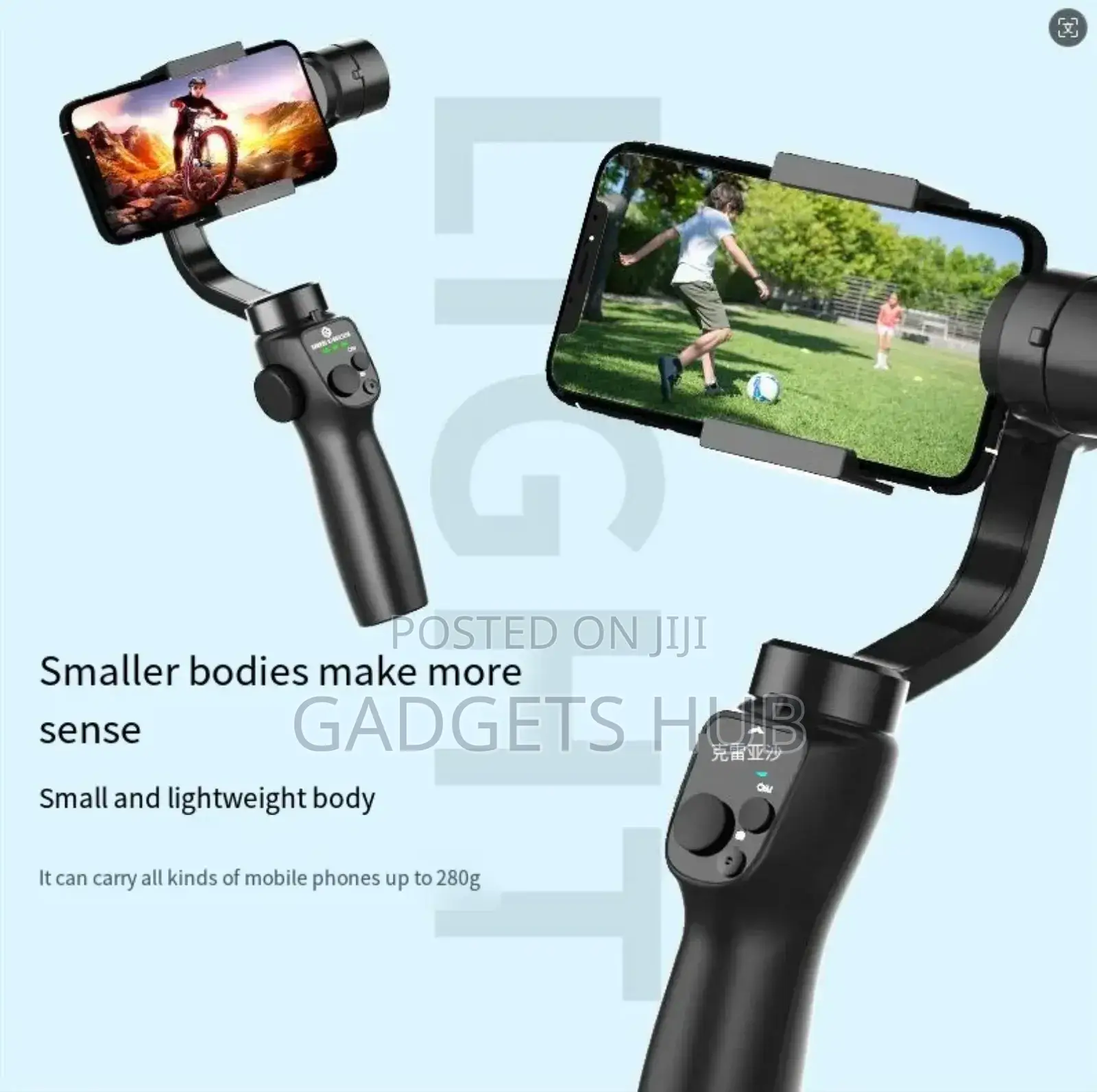 3-Axis Handheld Gimbal Stabilizer Selfie Stick Foldable