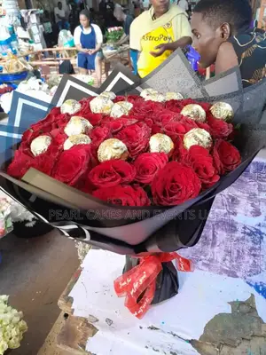 Chocolate Flowers Red Black Wrap Roses Surprise Gifts 09p