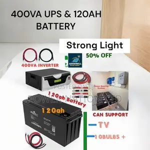 400va Ups and 120ah Battery Power Back Up System