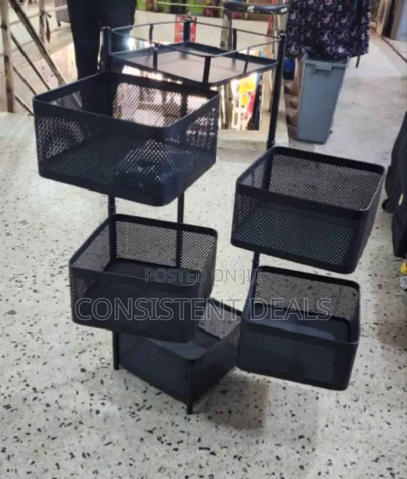 5 Layer Kitchen Storage Rotatable Rack