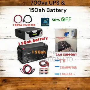 700va UPS 150ah Battery Power Back Up System