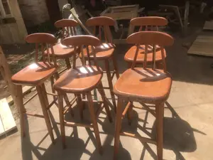 Afzelia Bar Counter Stool