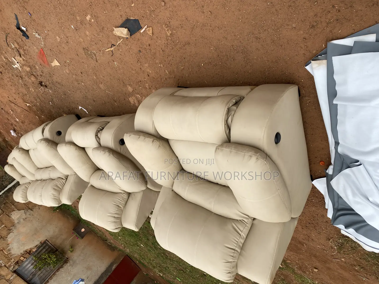 Pure Leather Sofa Set 7 Seaters