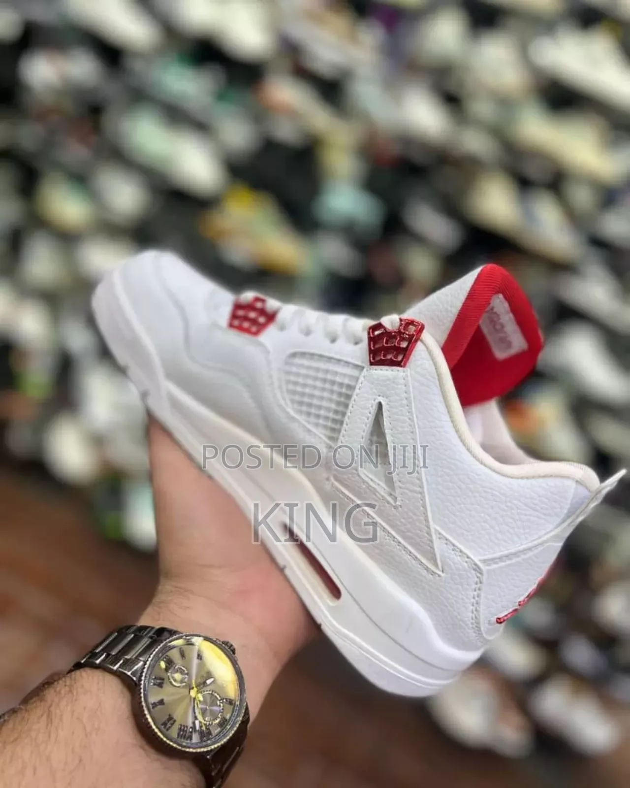 Iconic Jordan 4 Metallic Red