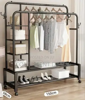 Movable Clothes Hanger Rack