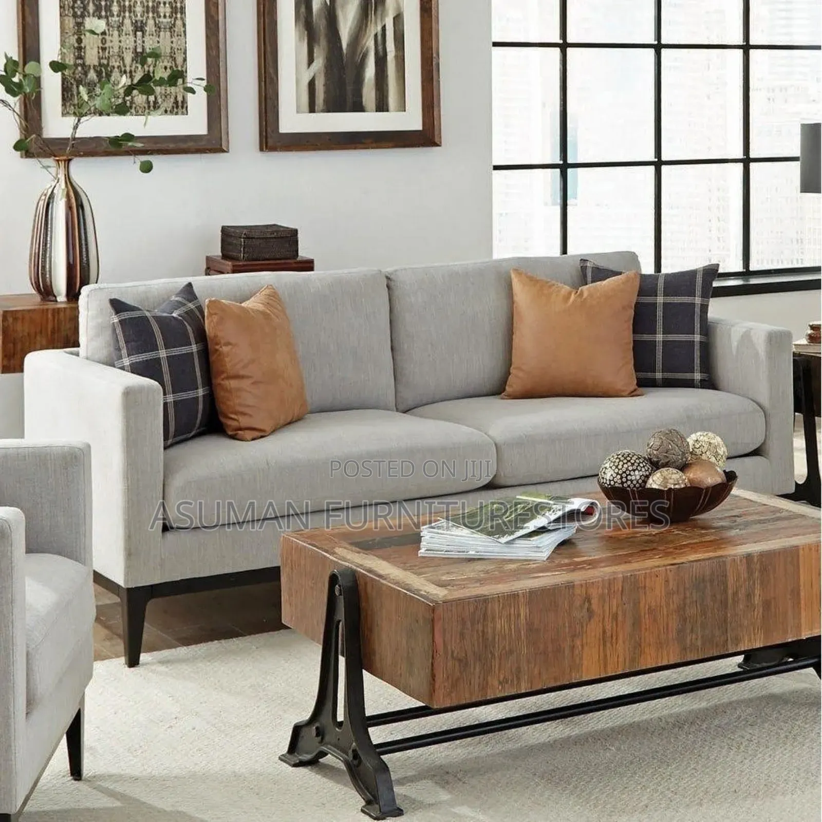 Modern 2seater Sofa Set With Centre Table Call