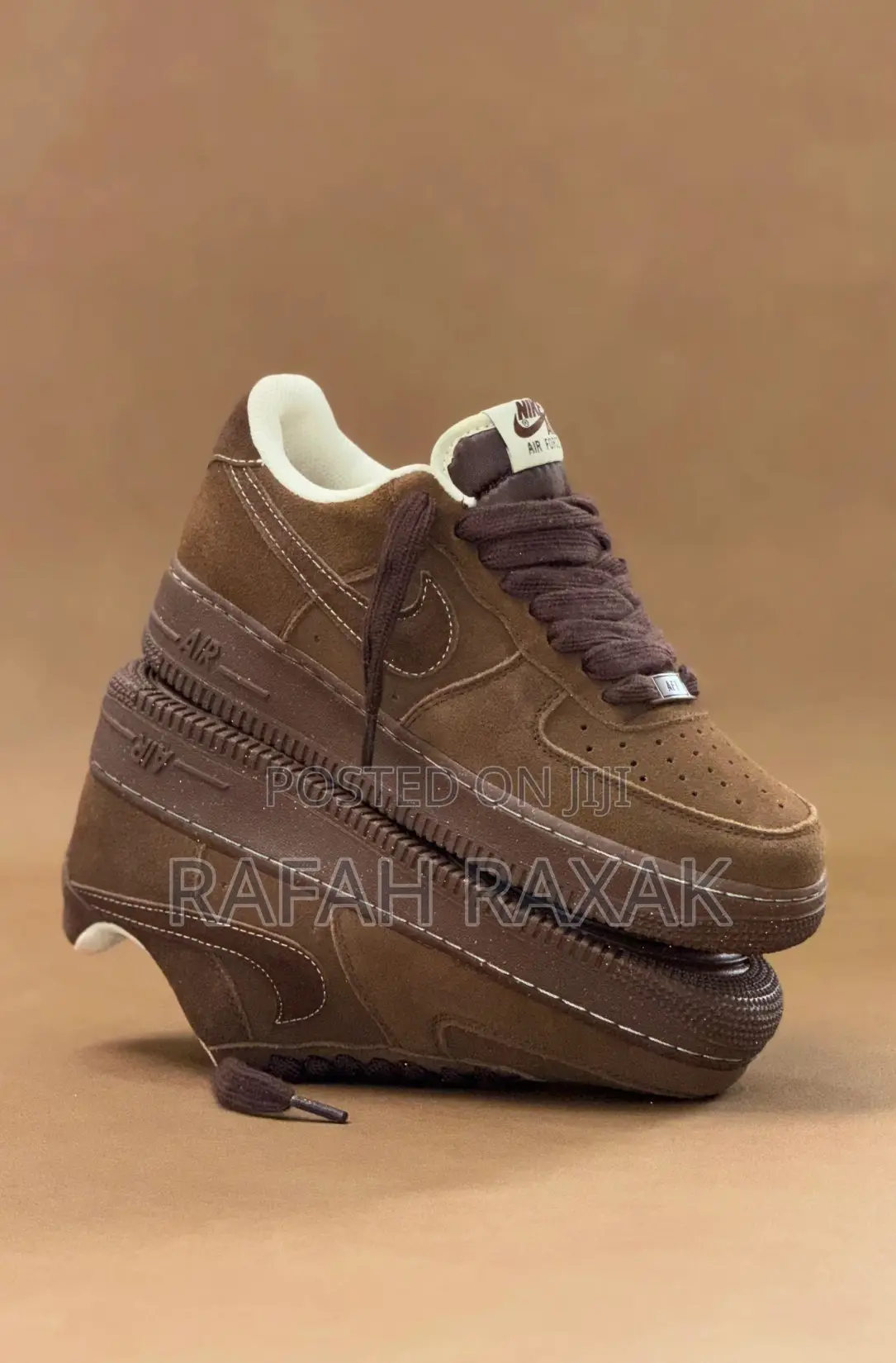 Original Brown Suede Nike Airforce 1 07 Low Sneaker