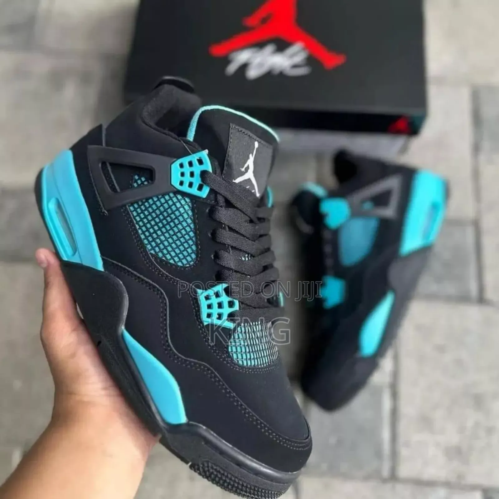 Swift Jordan 4 Tiffany Blue Thunder