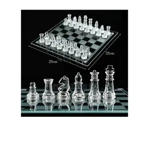 Crystal Glass Chess Board.