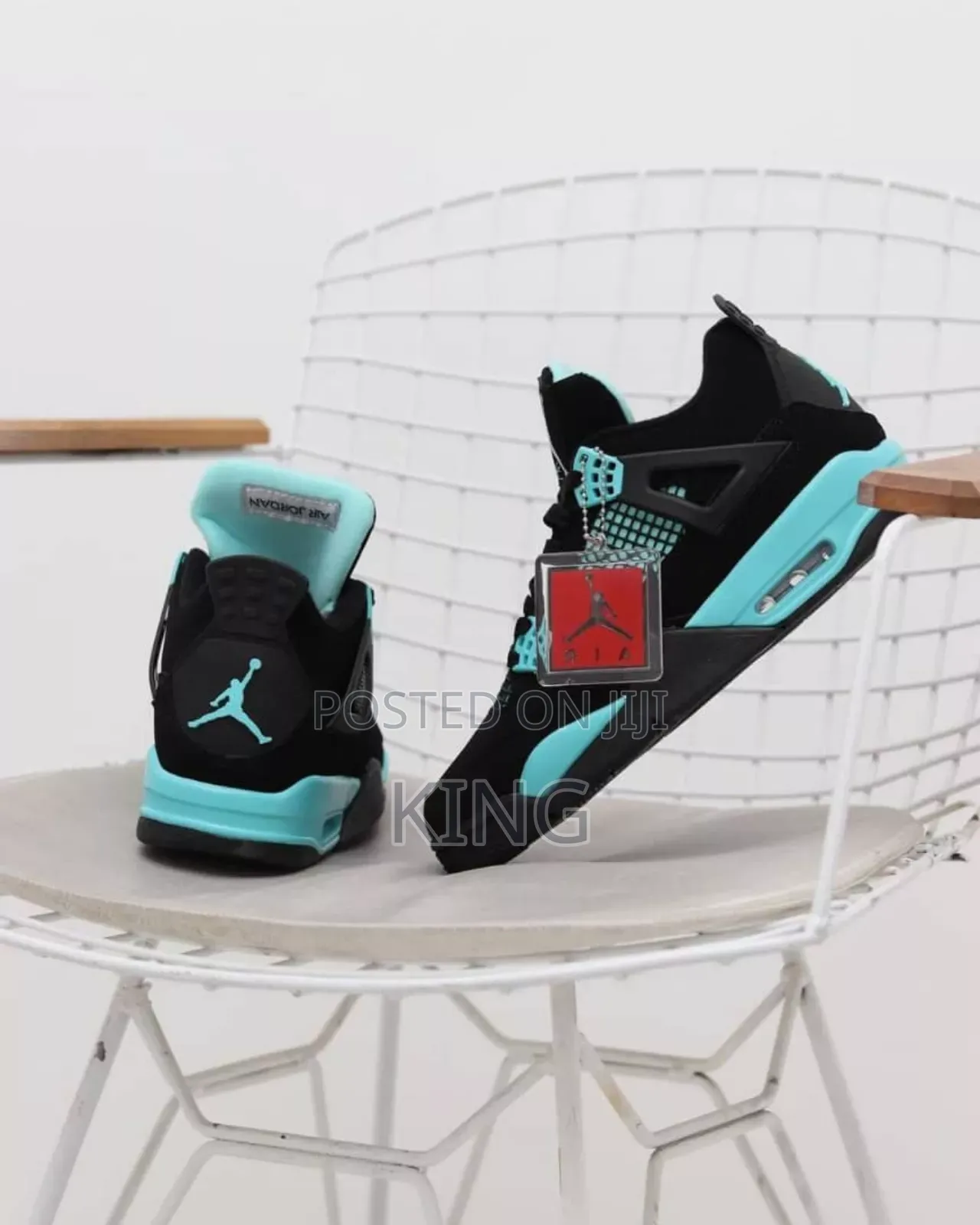 Prime Jordan 4 Tiffany Blue Thunder