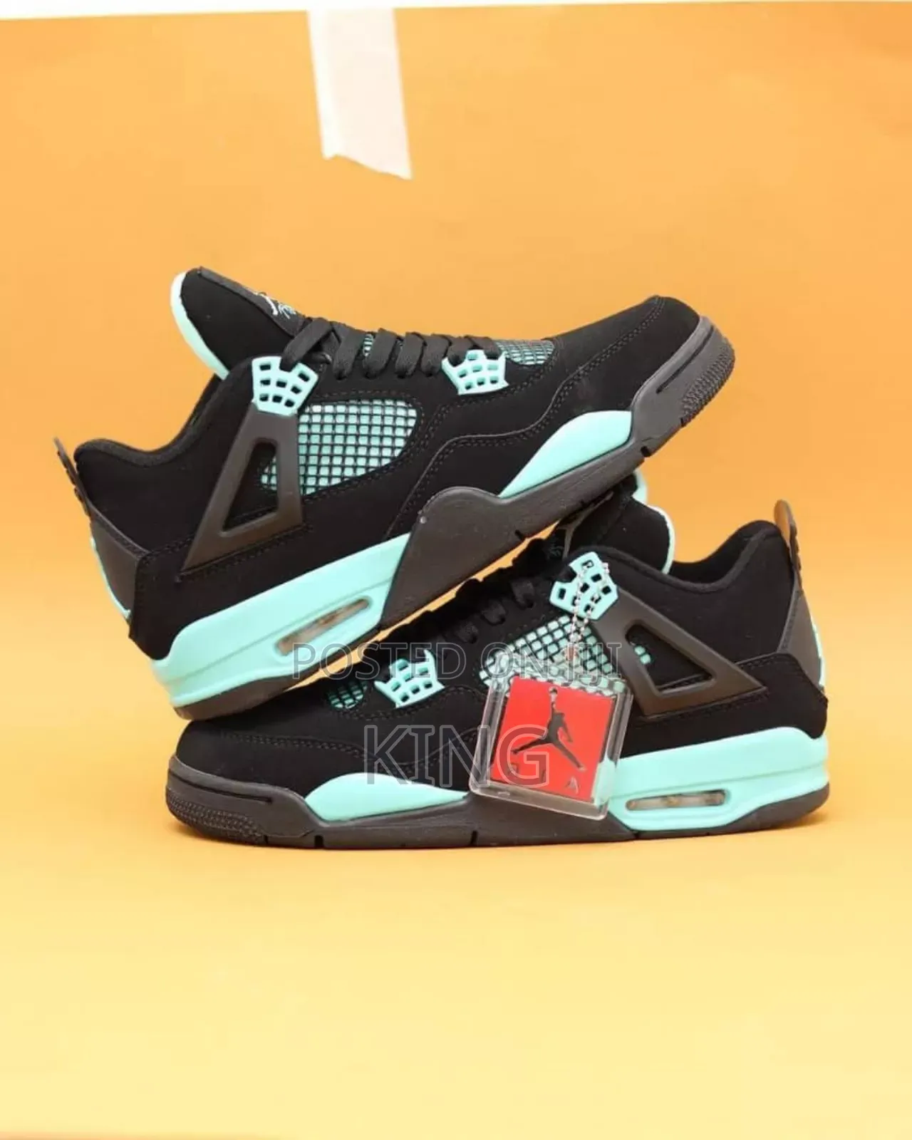 Premium Jordan 4 Tiffany Blue Thunder