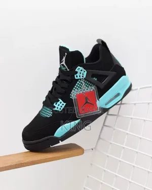Exact Jordan 4 Tiffany Blue Thunder