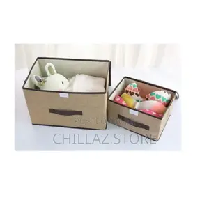 2 PCS Fabric Storage Boxes.