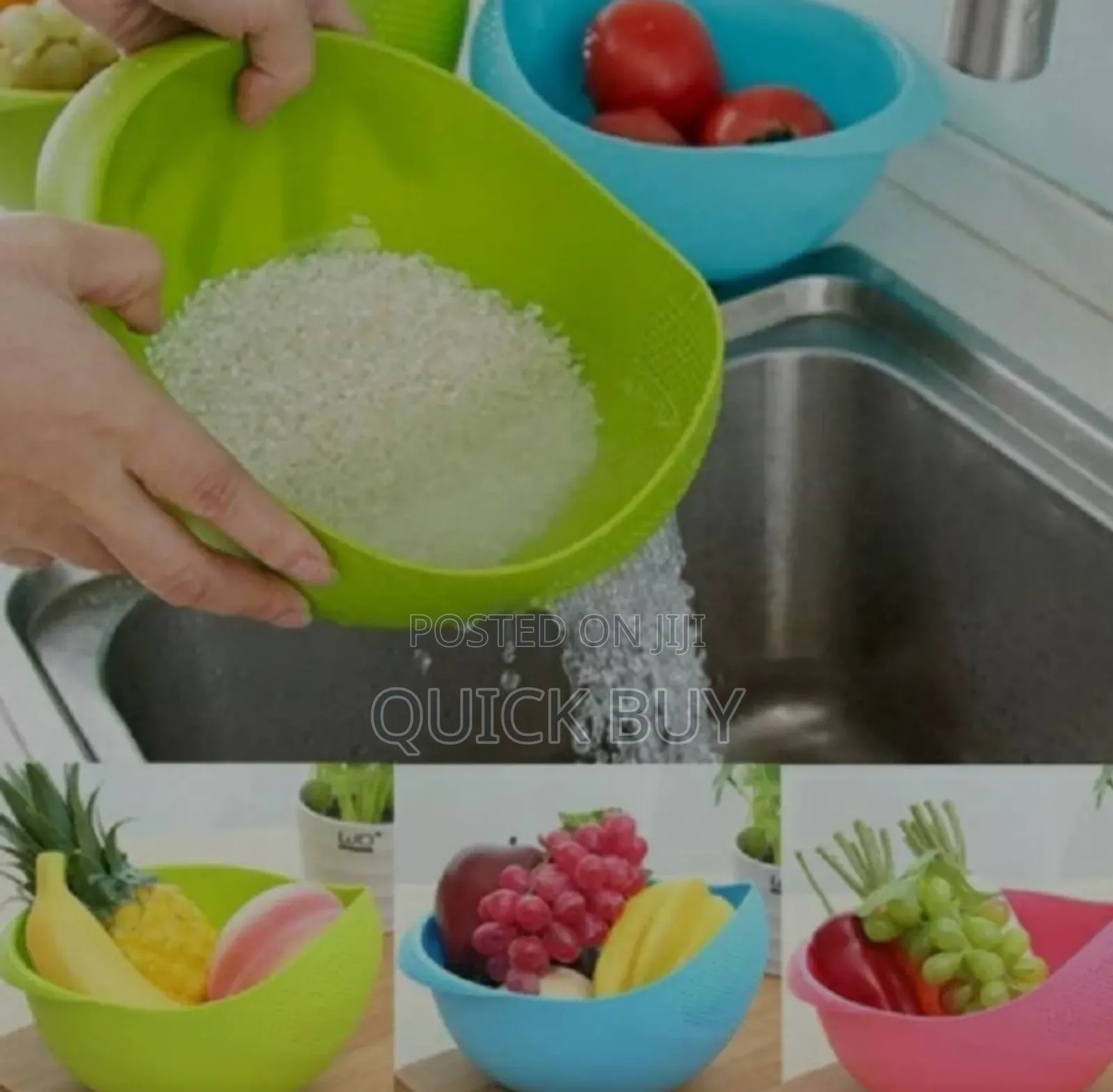 Multi-Purpose Modern Washing Bowl, Colander Sieve Strainer