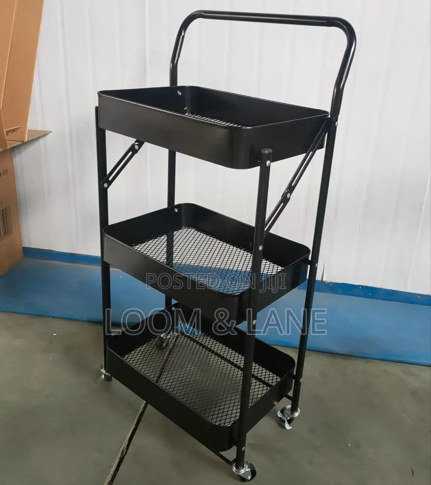 3 Tier Multi-Functional Rolling Cart Organizer Kitchen Rack