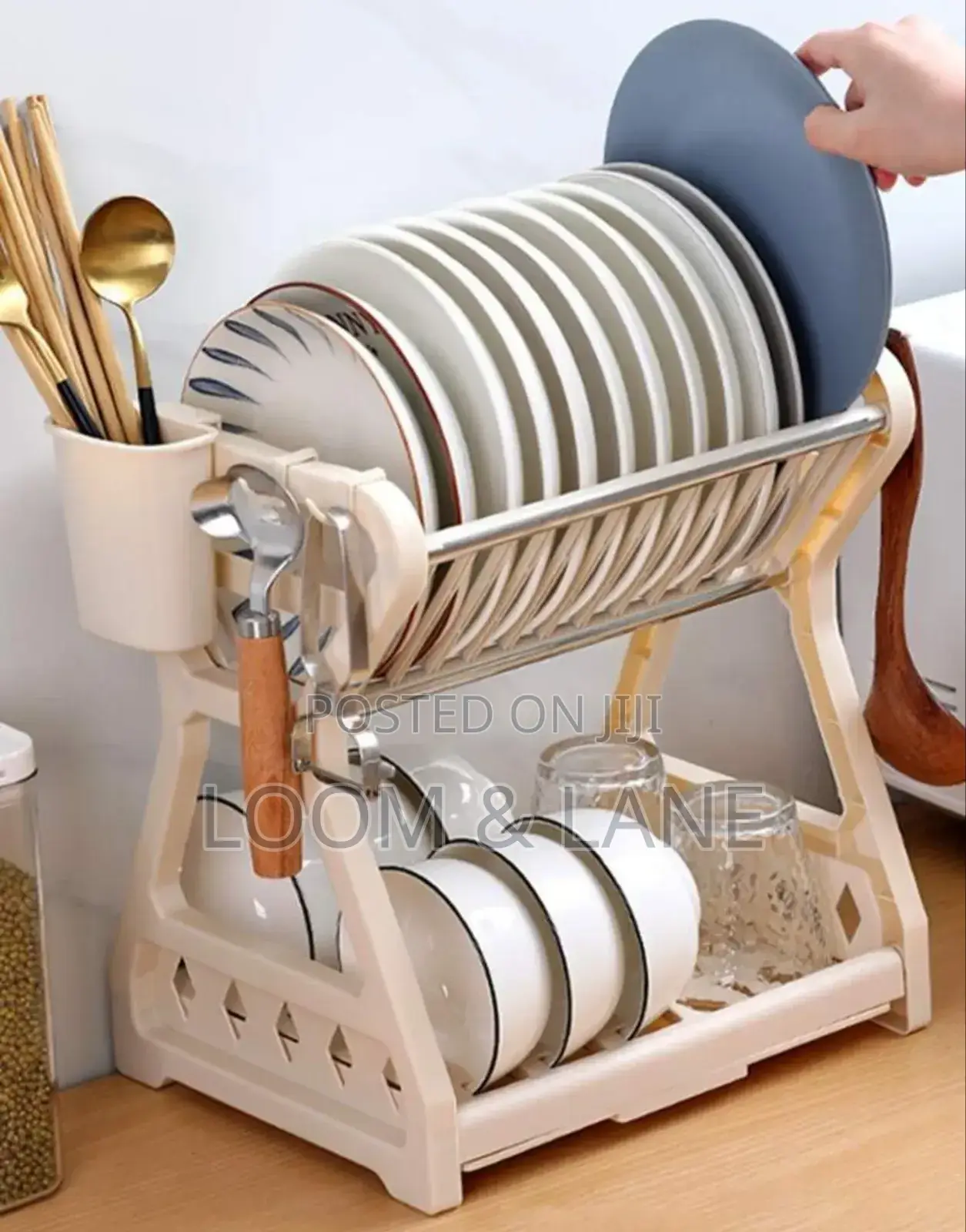 Double Layer Modern Kitchen Rack