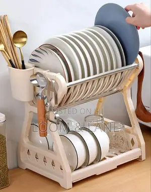 Double Layer Modern Kitchen Rack