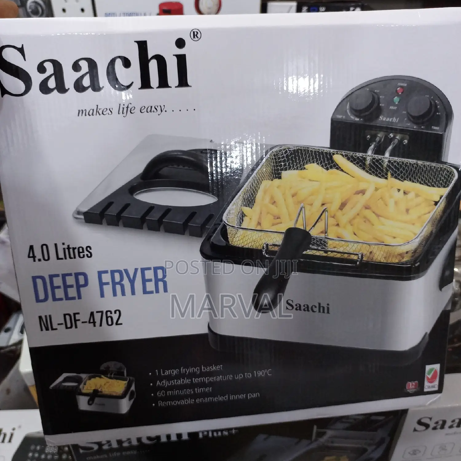 4.0L Saachi Single Deep Fryer