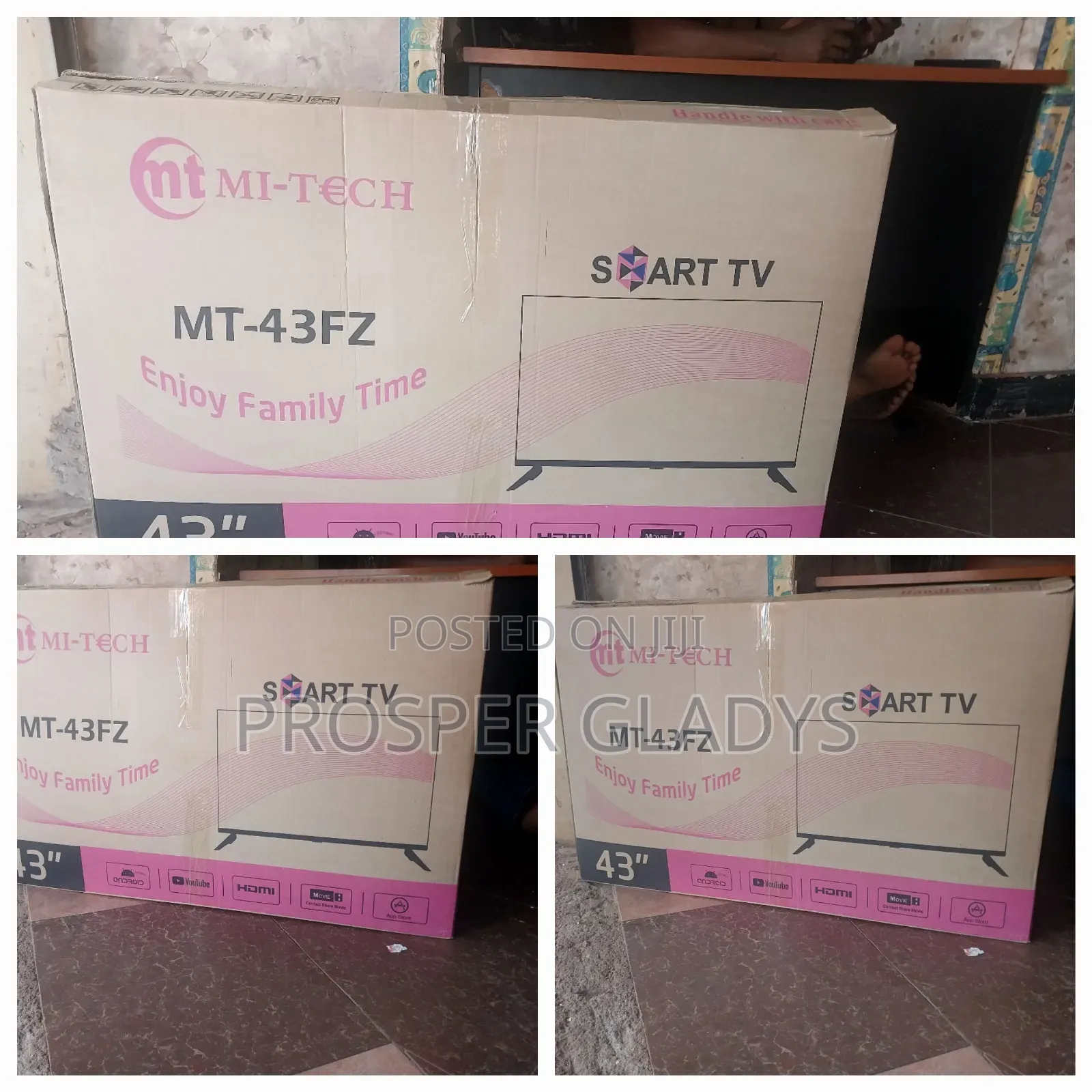 Mitech 43 Smart Digital Flat Screen Flameless