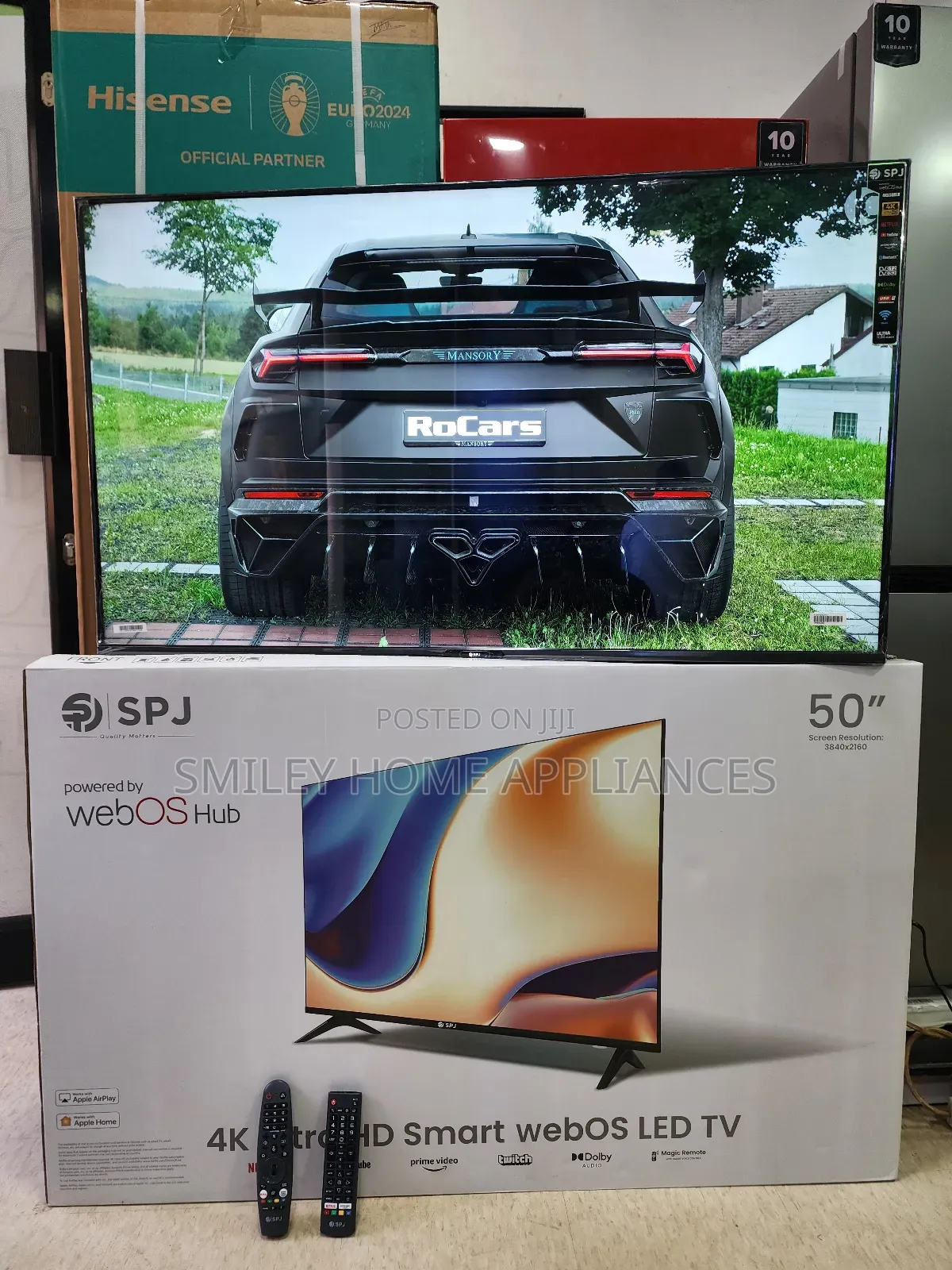 SPJ 50inches Web OS Hub Smart Tv With an Extra Remote