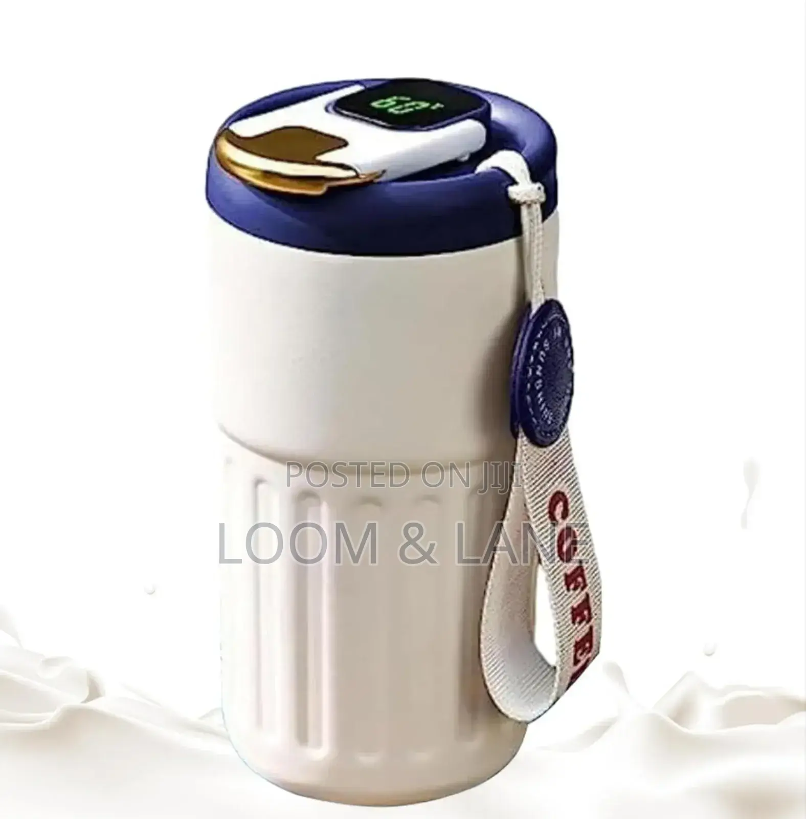 Travel Insulated Coffee Mug With Temperature Display